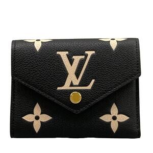 Louis Vuitton Portefeuille Victorine Bicolor Monogram Amplant Trifold Wallet